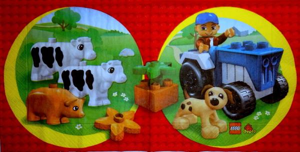 010 Children Others - Traktor - 3-ply - Lego Duplo